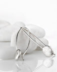 Pebbles earrings silver
