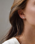 Petite Pearl studs silver