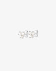 Petite Star pearl studs silver