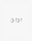 Stardust drop studs polished silver
