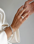 Stardust grande ring polished silver