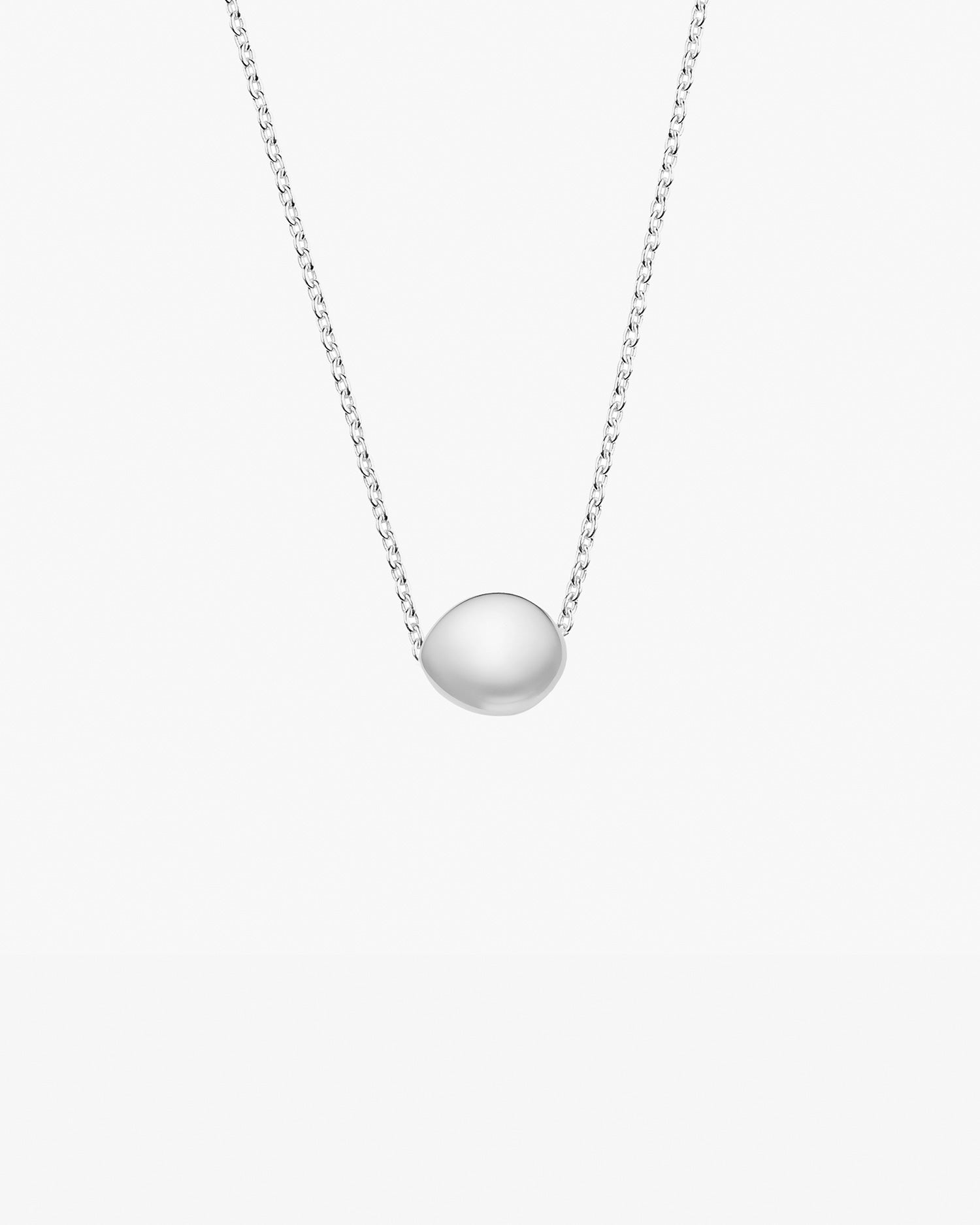 Stardust necklace polished silver