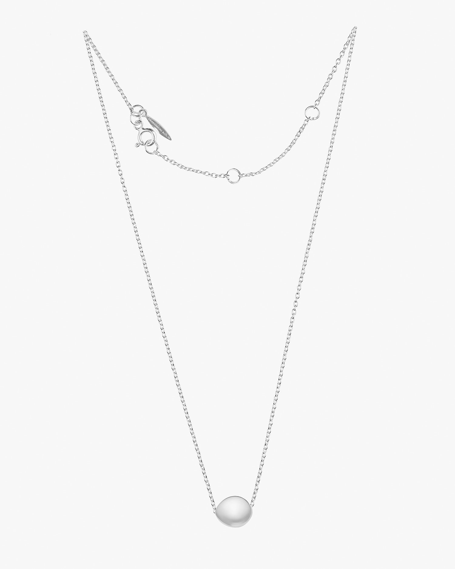 Stardust necklace polished silver