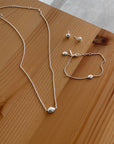 Stardust necklace polished silver