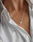 Stardust necklace polished silver