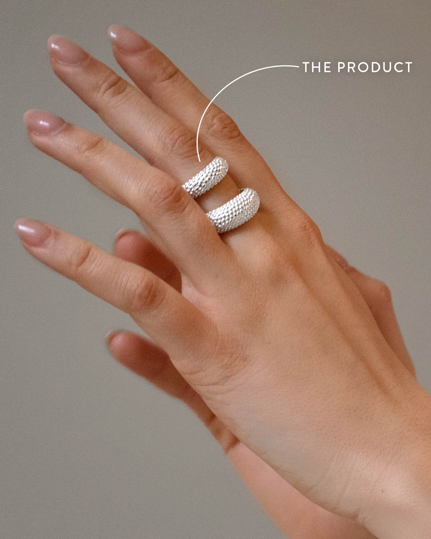 Stardust ring silver