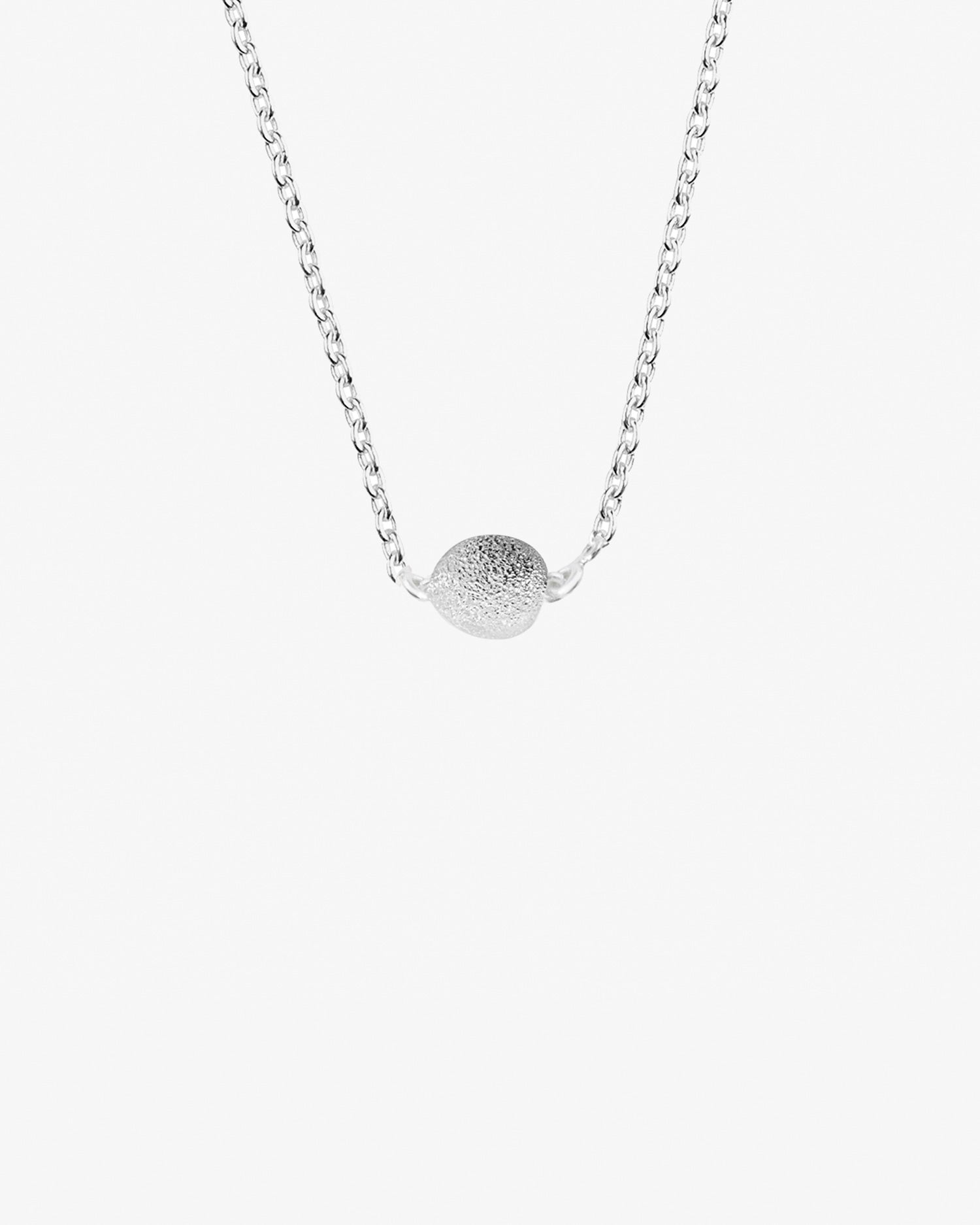 Stardust shine drop necklace silver