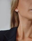 Stardust shine drop studs silver