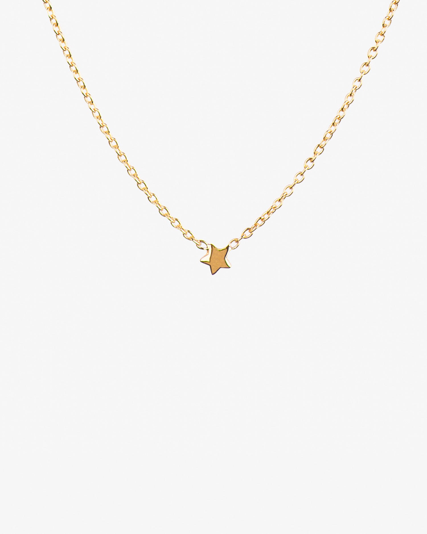 Stella Nova drop necklace gold