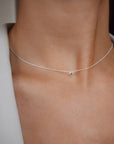 Stella Nova drop necklace silver