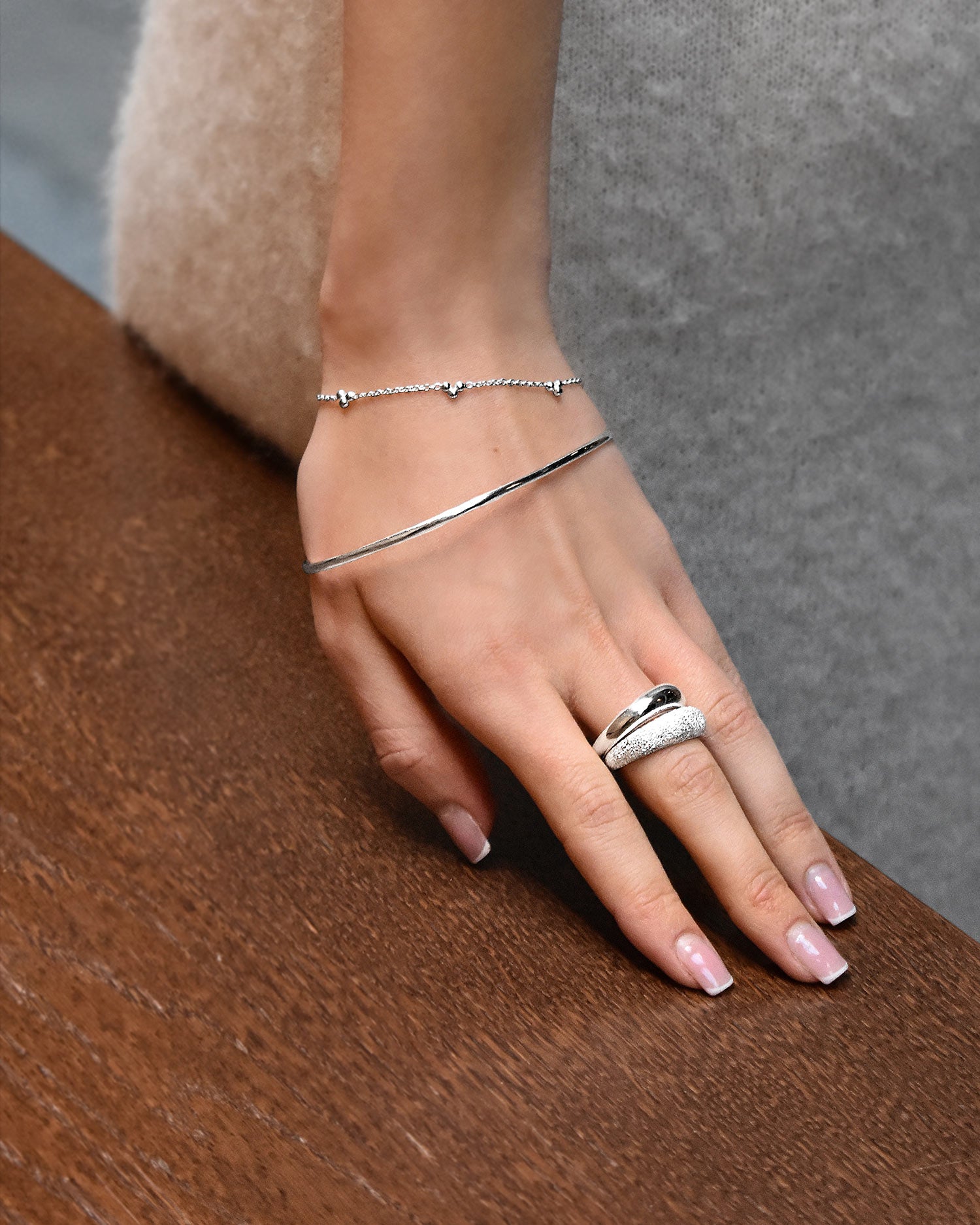 Together bracelet silver triangle