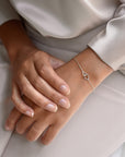 Together drop bracelet silver