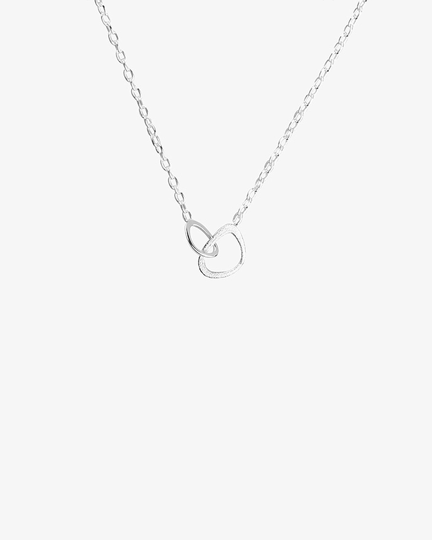 Together drop necklace silver