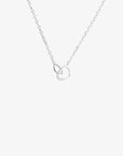 Together drop necklace silver