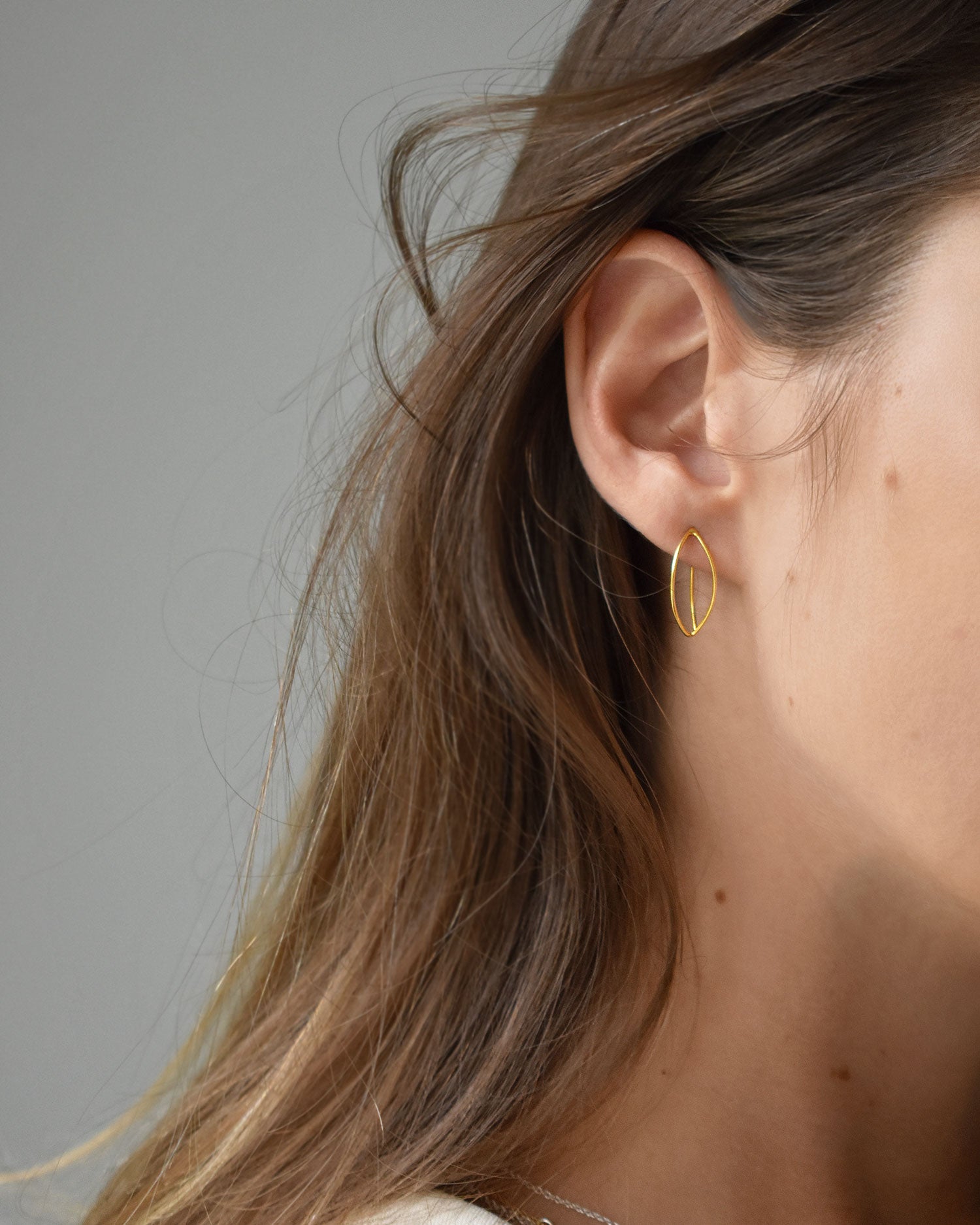Together mini earrings gold