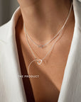Together single necklace silver