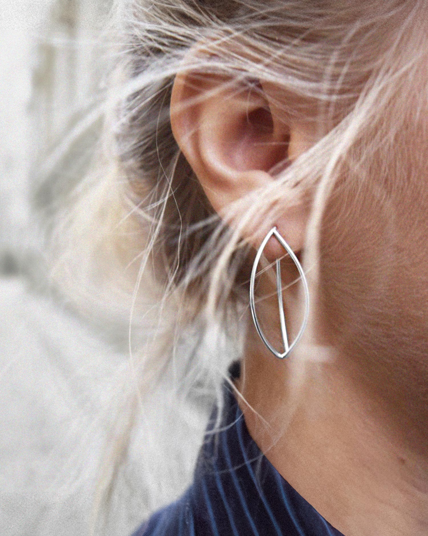 Together small earrings silver