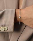 Unity drop bracelet silver