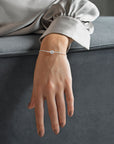 Unity drop bracelet silver