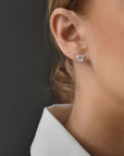 Unity drop studs silver