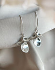 Violet earrings silver