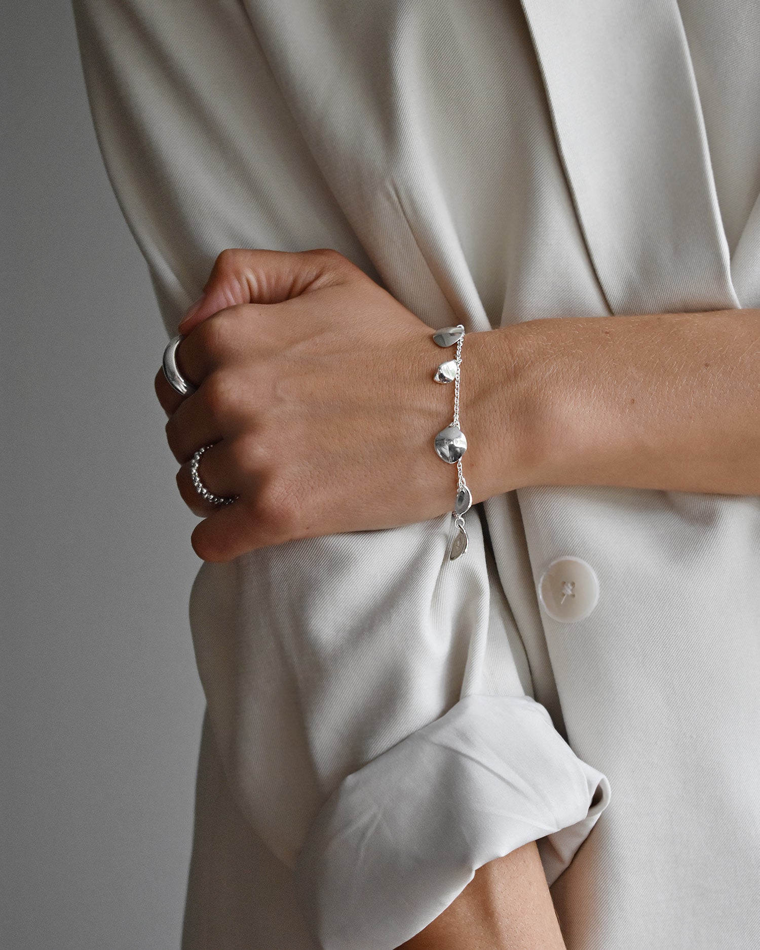 Violet full bracelet silver
