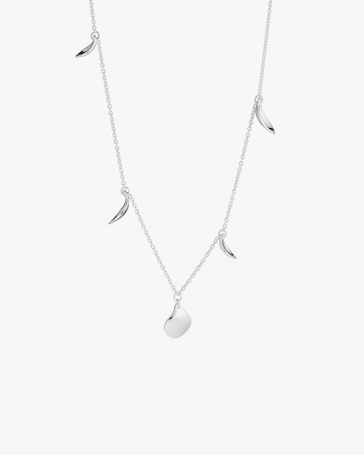 Violet full necklace silver