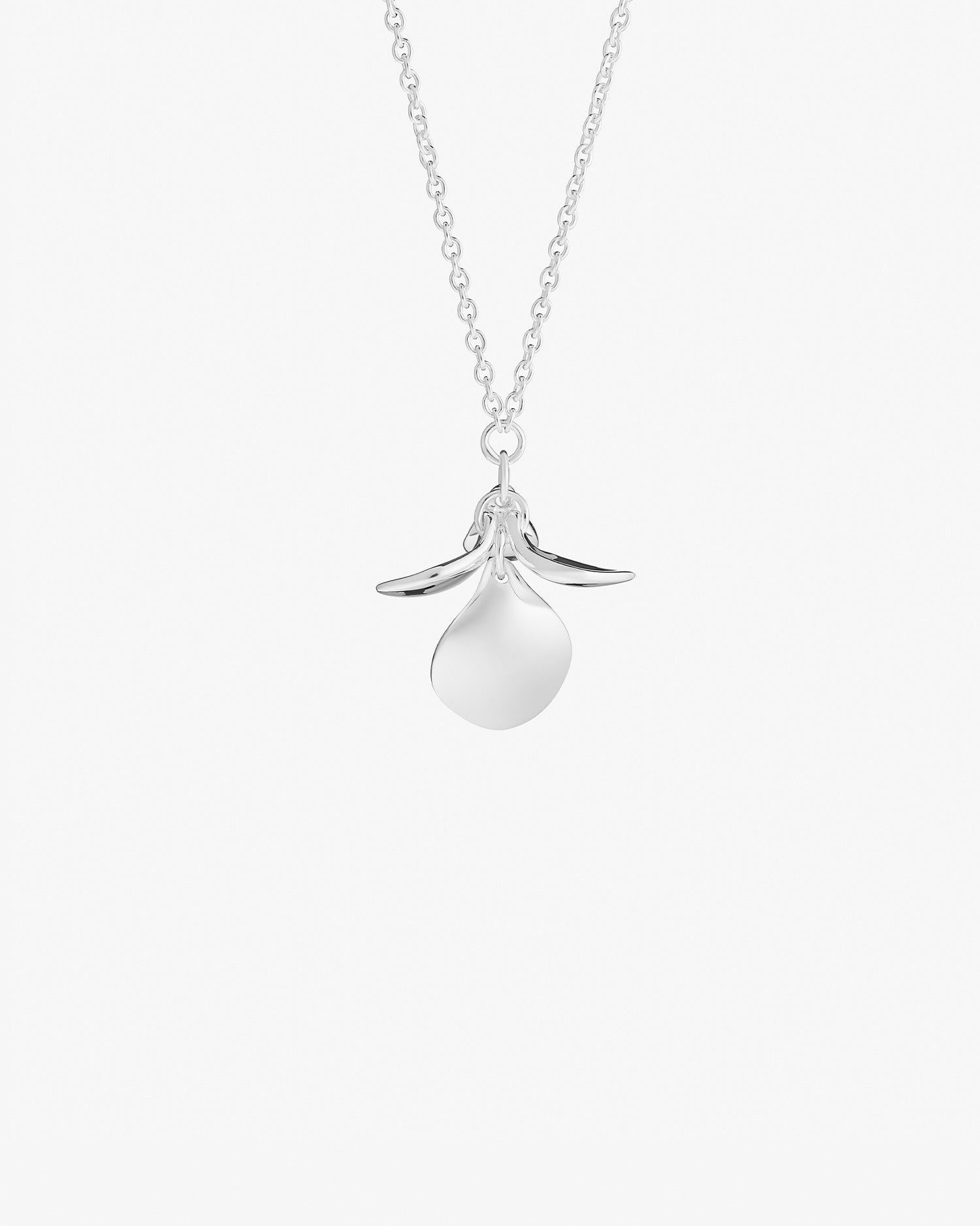 Violet single necklace silver