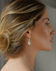 Violet small earrings silver