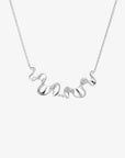 Water Flow necklace silver