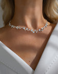 Water Flow small full necklace silver