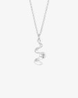 Water Flow small necklace silver