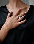 Wave ring silver