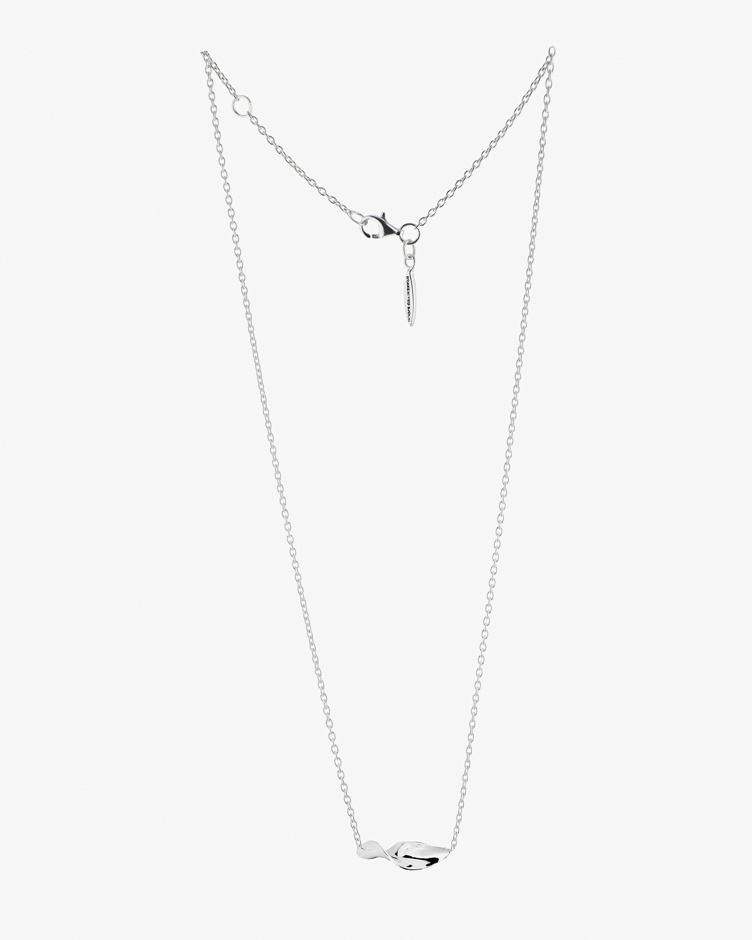 Wave single necklace silver
