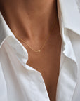 Women Unite drop necklace gold