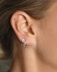 Women Unite drop studs silver