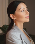 Women Unite long earrings silver