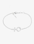 Women Unite single bracelet silver