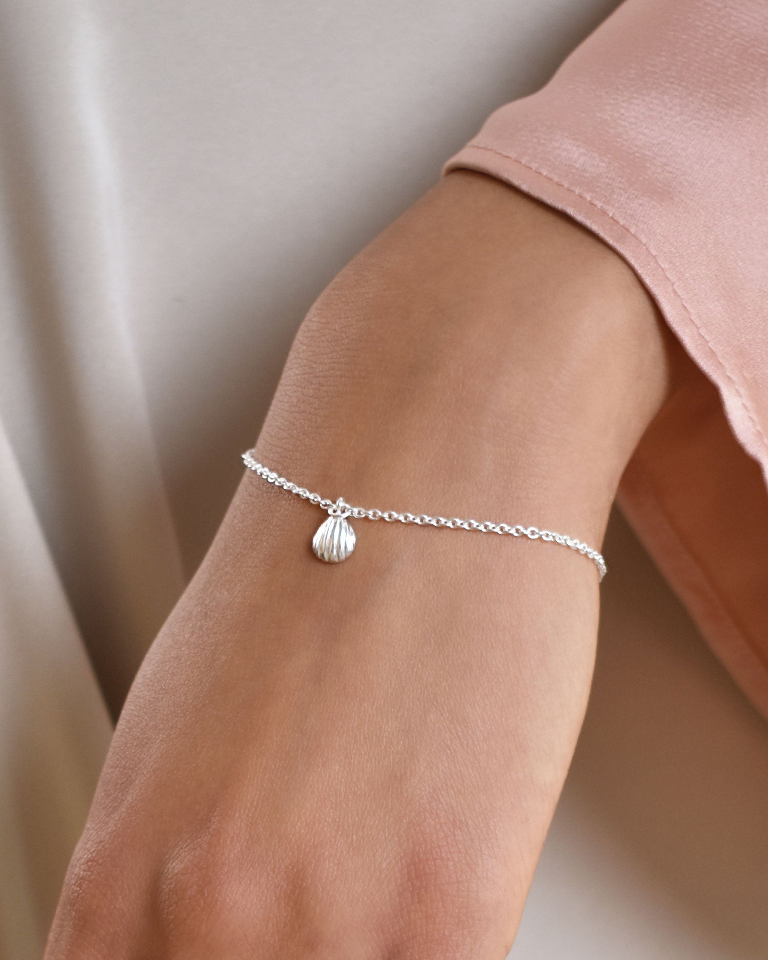 Beach single bracelet silver