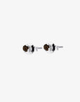 Birthstone studs silver june