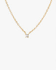 Diamond Sky drop necklace gold