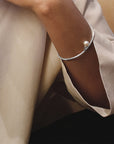 Le Pearl single bracelet small silver