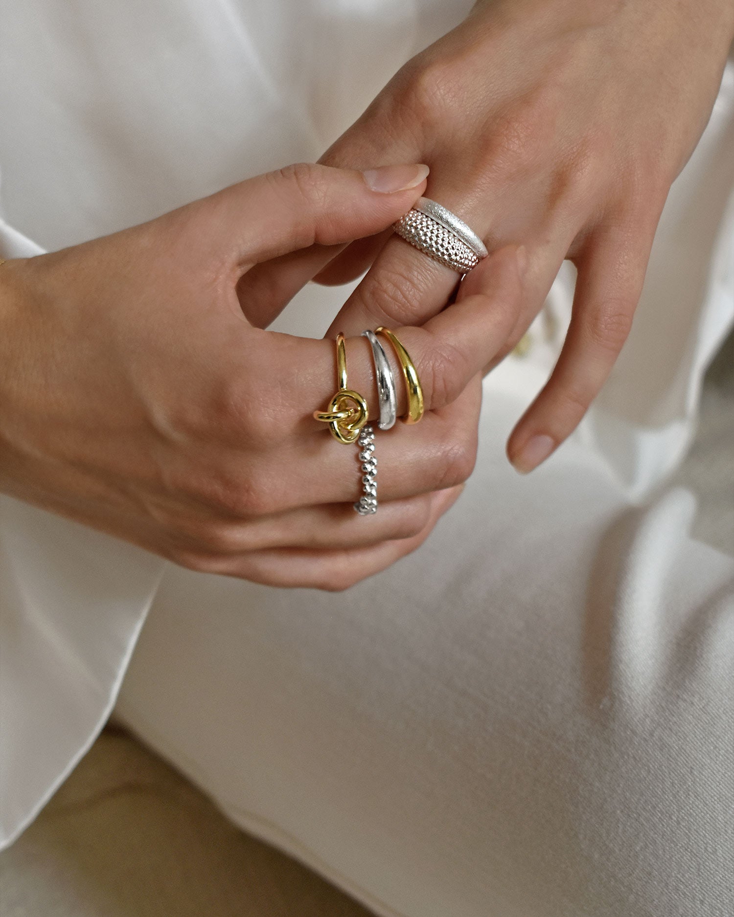 Les Amis ring silver