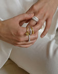 Les Amis ring silver