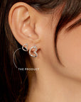 Love Vibe drop studs silver