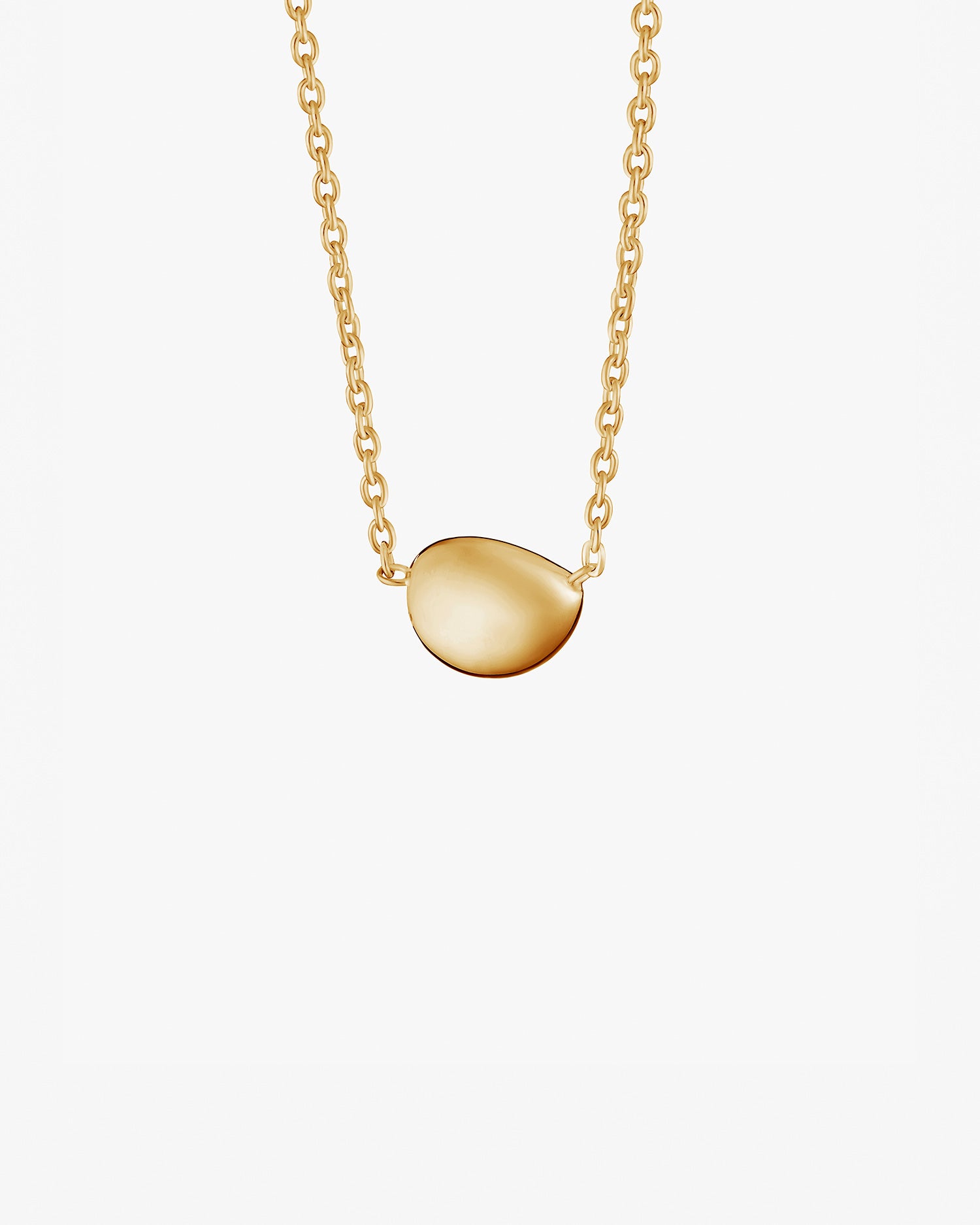 Morning dew small necklace gold