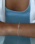 Ocean drop bracelet silver