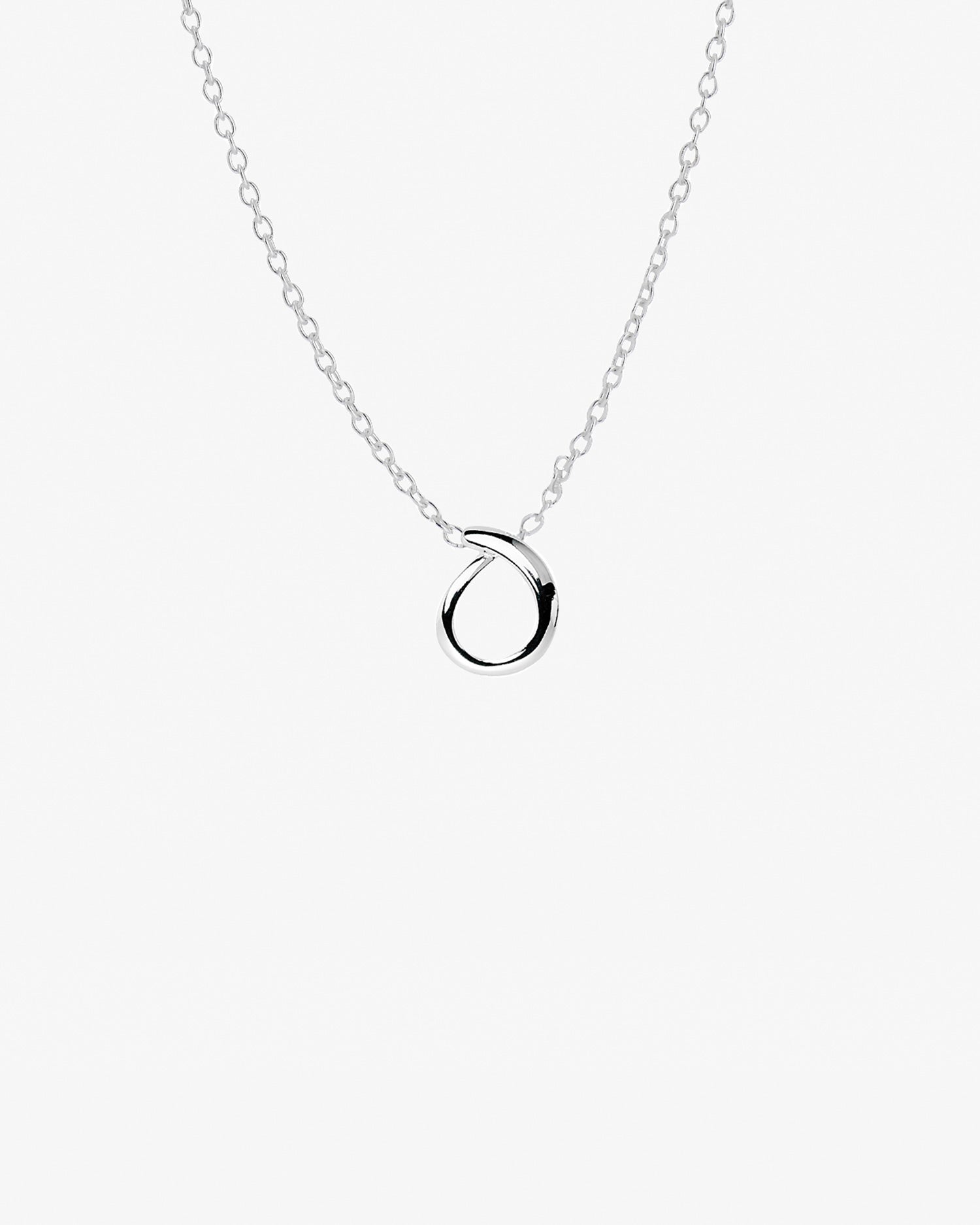 Ocean drop necklace silver