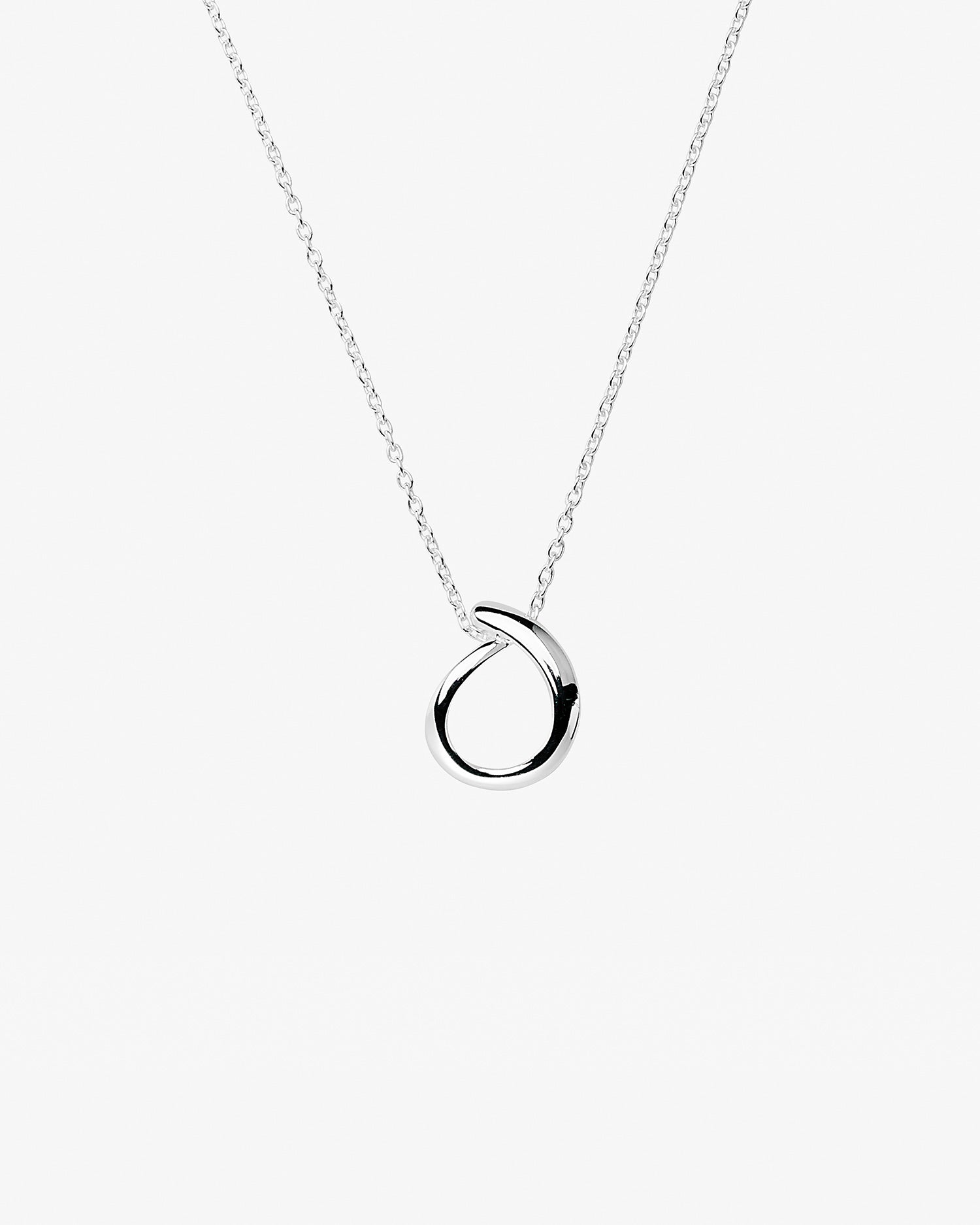 Ocean small single necklace silver