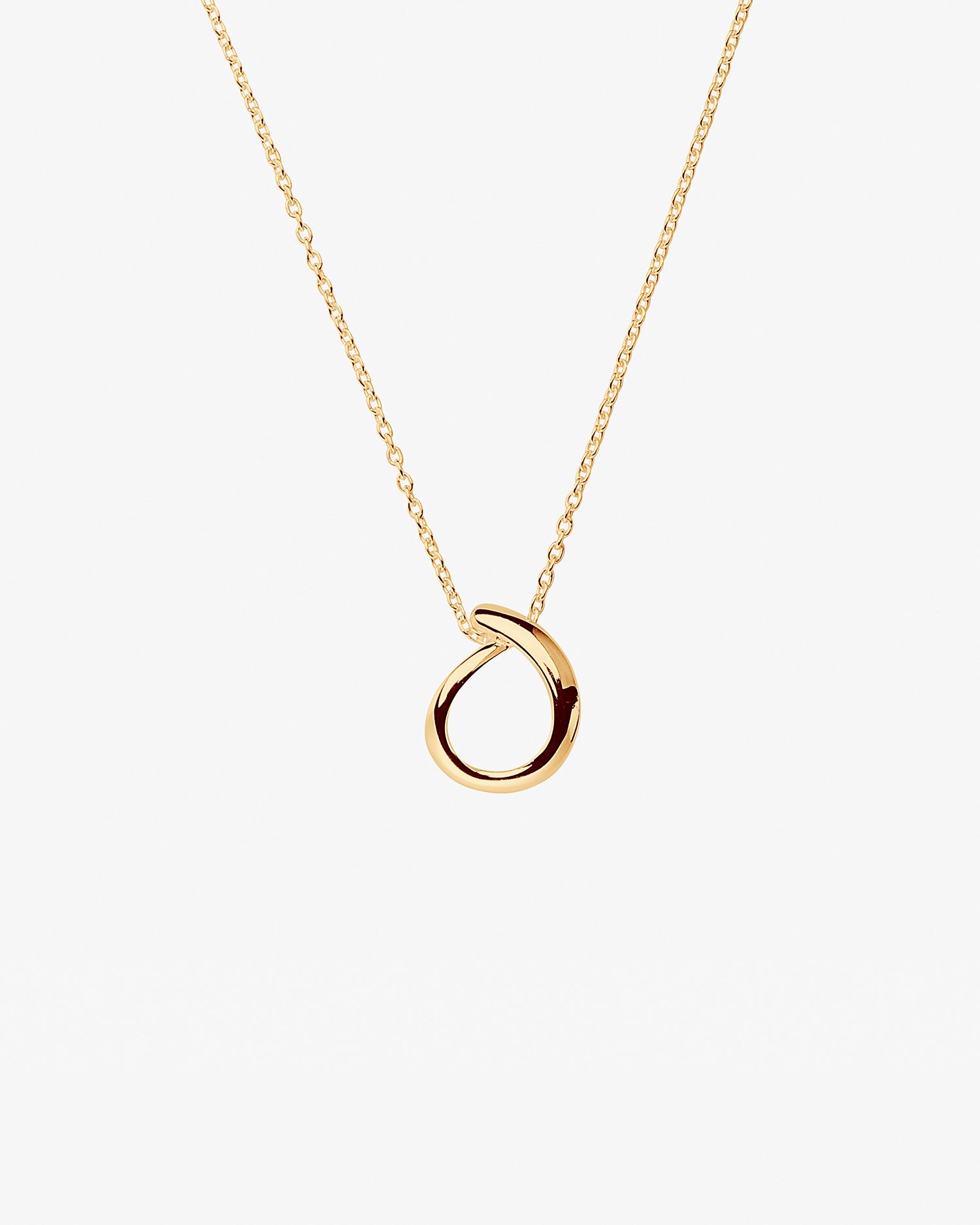 Ocean small single necklace gold